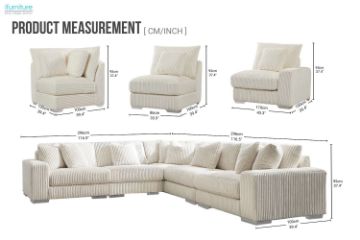 Picture of WINSTON Corduroy Modular Sofa (Beige)