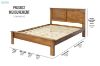 Picture of BAYARD Solid Pine Wood Bed Frame - Single