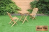 Picture of BALI Solid Teak Wood 3PC Outdoor Dining Set (60 Square Table)