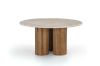 Picture of BLIX Mango Wood D68 Round Coffee Table with Marble Top