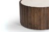 Picture of KASIA Mango Wood D89 Round Coffee Table With Marble Top