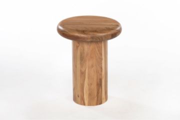 Picture of IRINA Solid Acacia Wood D40 Round Side Table