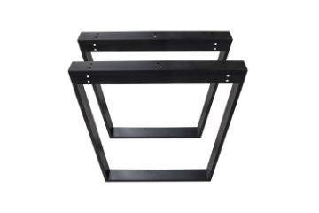 Picture of SYNERGYPLUS H74 Trapezoid Metal Table Legs - Set of 2