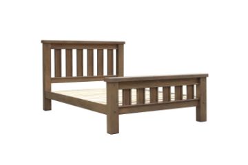 Picture of WESTMINSTER Solid Oak Bed Frame (Walnut) - King