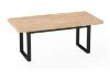 Picture of SYNERGYPLUS Dining Table with Square Metal Legs (Natural Oak) - 160x90