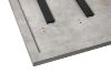 Picture of SYNERGYPLUS Dining Table with Square Metal Legs (Cement Grey) - 160x90
