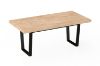 Picture of SYNERGYPLUS Dining Table with Trapezoid Metal Legs (Natural Oak) - 180x90