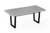 Picture of SYNERGYPLUS Dining Table with Trapezoid Metal Legs (Cement Grey) - 200x100