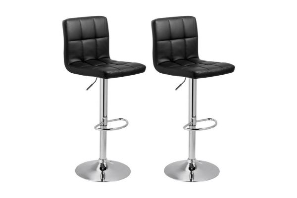Picture of AKALI Adjustable Swivel Gas Lift Bar Stool (Black) - 2 Stools in 1 Carton