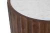 Picture of KASIA Mango Wood D89 Round Coffee Table With Marble Top