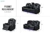 Picture of MONROSE Air Leather Dual Motor Reclining Sofa Range with Bluetooth Speaker + USB Port, Power Socket & Wireless Charging + LED Lighting (Black)