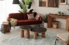 Picture of ASMA D90 Reclaimed Wood Round Coffee Table 