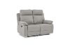 Picture of SORIANO Air Leather Manual Reclining Sofa Range (Pebble Grey) - 2 Seat Recliner Sofa (2RR) 