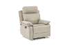 Picture of SORIANO Air Leather Manual Reclining Sofa Range (Greige) - 1 Seat Recliner Chair (1R)