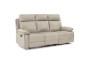 Picture of SORIANO Air Leather Manual Reclining Sofa Range (Greige) - 3 Seat Recliner Sofa (3RR)