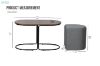 Picture of IRENE 3PC Coffee Table with 2 Stools
