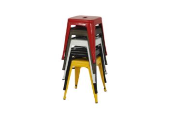 Picture of TOLIX Replica Stool Seat H45 -Orange