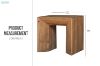 Picture of ROWAN 100% Reclaimed Pine Wood Side Table Table (60x60cm)