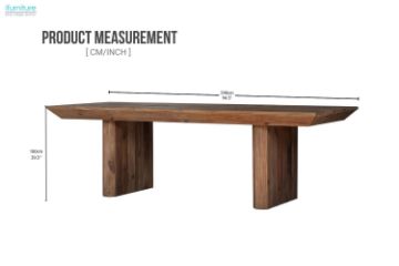 Picture of ROWAN Reclaimed Pine Wood Dining Table (240x100cm)