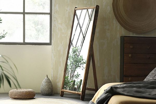 Picture of DANKO Full Length Mirror with Solid Reclaimed Wood Frame (165x62cm)