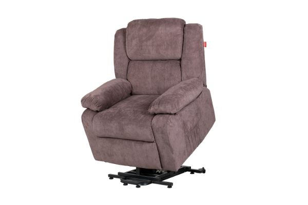 Picture of MATTHEW Zero Gravity Power Lift Recliner Chair *Twin Motor with Adjustable Headrest (Grayish Pink)
