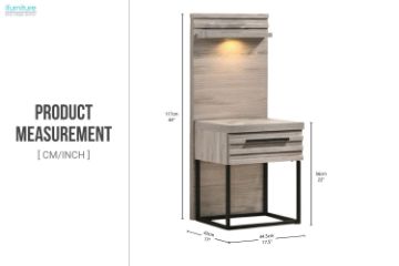 Picture of (Set of 2) WESTDEN Bedside Table with Side Pier Combo