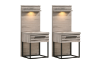 Picture of WESTDEN Bedside Table Combo - 2 Sets Bedside+Side Pier Combo