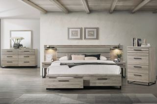 Picture of WESTDEN Bedroom Combo Set with Side Pier in Queen Size - 6PC Combo