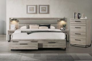Picture of WESTDEN Bedroom Combo Set with Side Pier in King Size - 4PC Combo