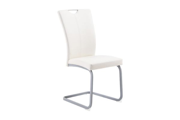Picture of EDAN High Back Dining Chair with Powder Coating Base (Pearl White) - Each