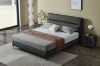 Picture of CUBA Genuine Leather Bed Frame (Dark Grey) - King