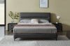 Picture of CUBA Genuine Leather Bed Frame (Dark Grey) - King