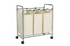 Picture of RAYA 3 Bags Laundry Sorter Cart  (White)