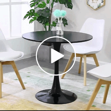 Picture of TULIP 80/100 Round Dining Table (Dark) 