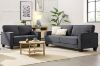 Picture of HERBERT Corduroy Sofa Range (Grey) - 3+2 Sofa Set	