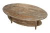Picture of ELINA Oval Solid Birch Wood Coffee Table