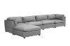 Picture of ASPECT Nappa Fabric Memory Foam Sectional Modular Sofa Range (Grey)