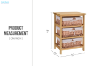 Picture of SIENA 3 Drawers Cabinet (Wicker Basket)