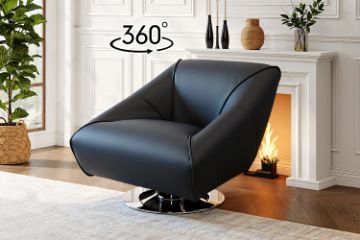 Picture of TRISHA 360° Swivel Lounge Chair (Black)