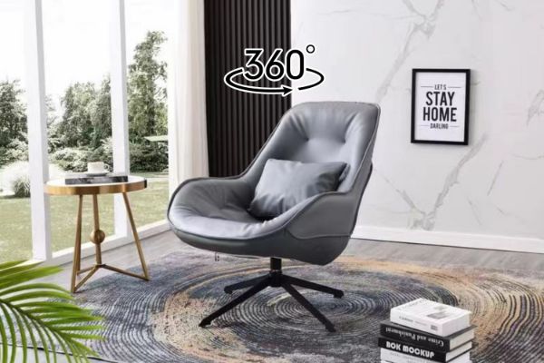 Picture of DAISY 360° Swivel Lounge Chair (Grey)