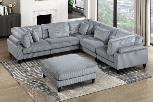 Picture of VIANNA Sectional Modular Sofa Range (Grey)