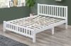 Picture of FORESTER Solid Wood Bed Frame (White) - Queen Size