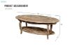 Picture of ELINA Oval Solid Birch Wood Coffee Table