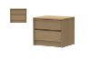 Picture of MOOK 2-Drawer Bedside Table (Light Oak)