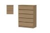 Picture of MOOK Bedroom Combo Set in Queen Size  - 6PC Combo (Light Oak)