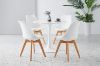 Picture of TULIP Dining Set  - 80cm Table with 4 Chairs (White)