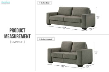 Picture of MODA 3/2 Seater Sofa Range (Grey)