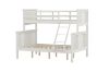 Picture of FORESTER Solid Wood Single-Double Bunk Bed (White)