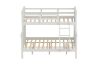 Picture of FORESTER Solid Wood Single-Double Bunk Bed (White)