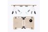Picture of KUMLA Folding Laptop Table with Trays (Maple)
